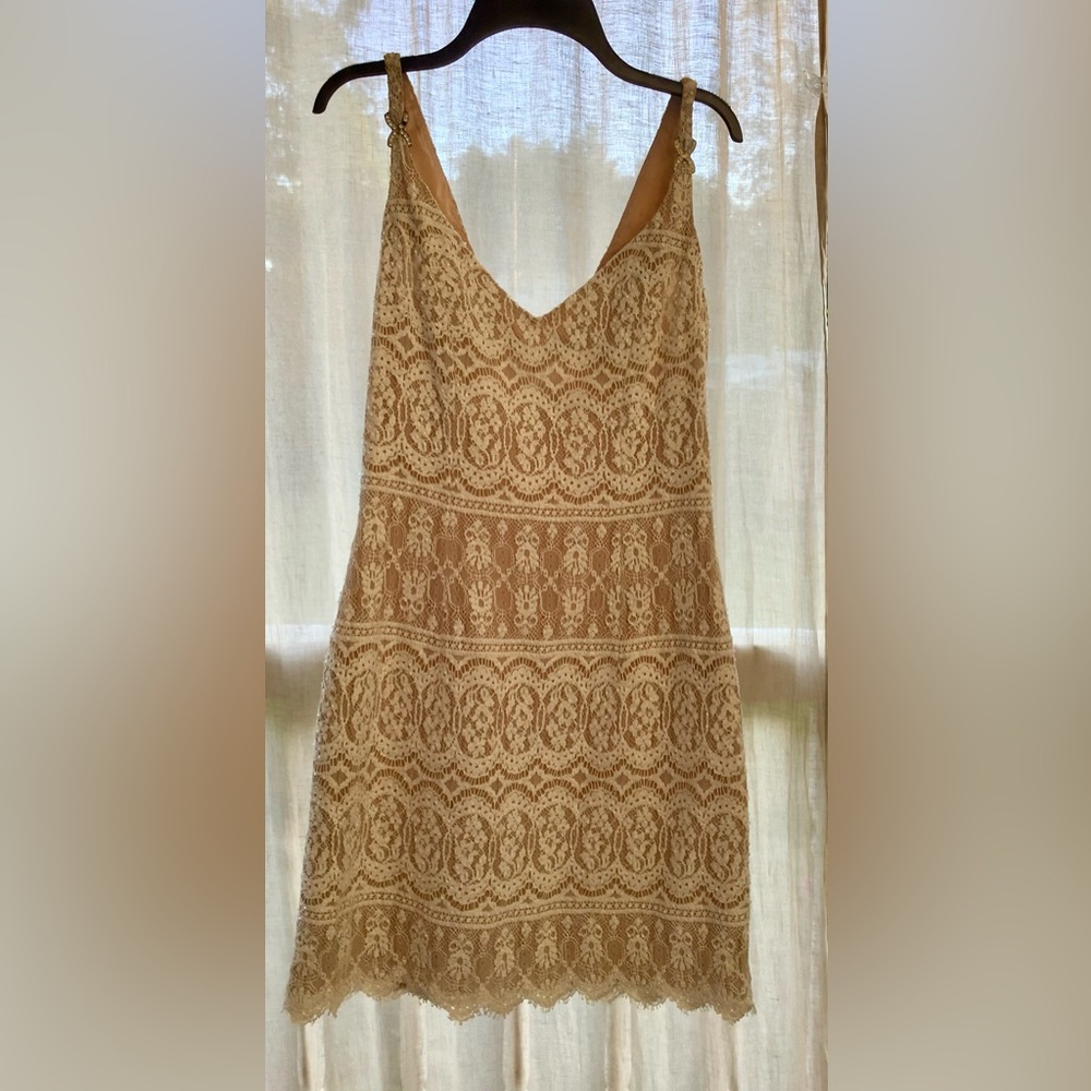 Cache Light Pink Lace overlay Nude Slip Overlay
